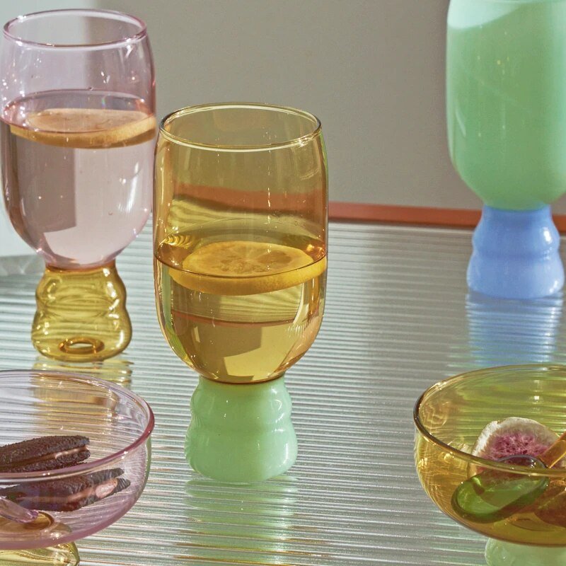 Colourful Handmade Champagne Glass - The House Of BLOC