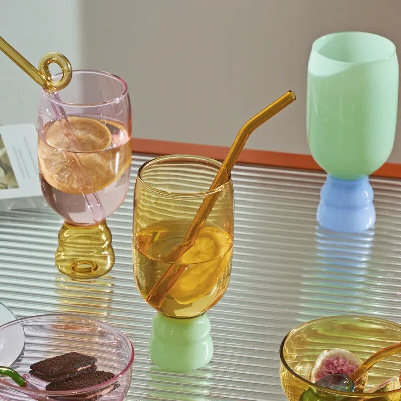 Colourful Handmade Champagne Glass - The House Of BLOC