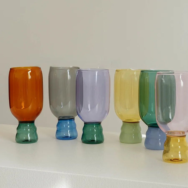 Colourful Handmade Champagne Glass - The House Of BLOC