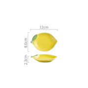 Colourful Lemon Shaped Plate And Bowl Tableware Set - The House Of BLOC
