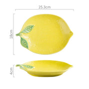 Colourful Lemon Shaped Plate And Bowl Tableware Set - The House Of BLOC
