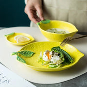Colourful Lemon Shaped Plate And Bowl Tableware Set - The House Of BLOC