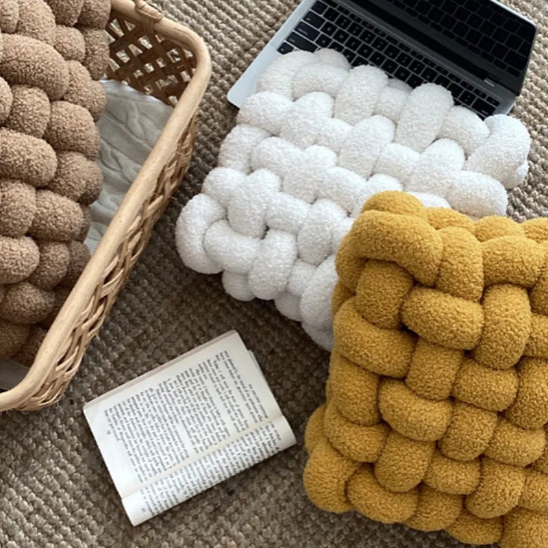 Colourful Soft Nordic Knot Sofa Cushion - The House Of BLOC