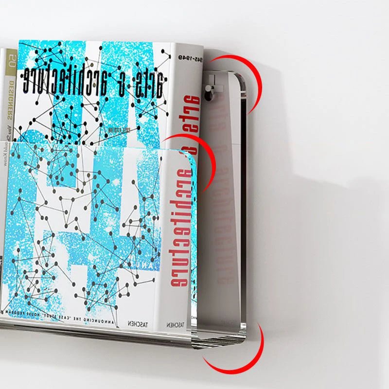 Colourful Wall Mounted Magazine Shelf - The House Of BLOC