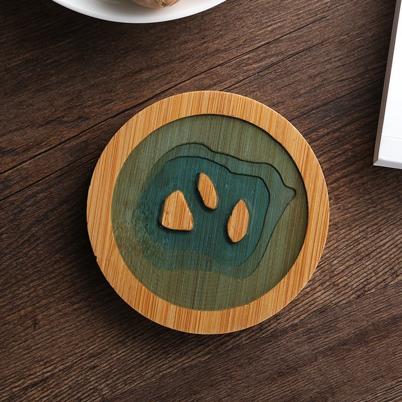 Creative Bamboo Style Tea Coaster - The House Of BLOC