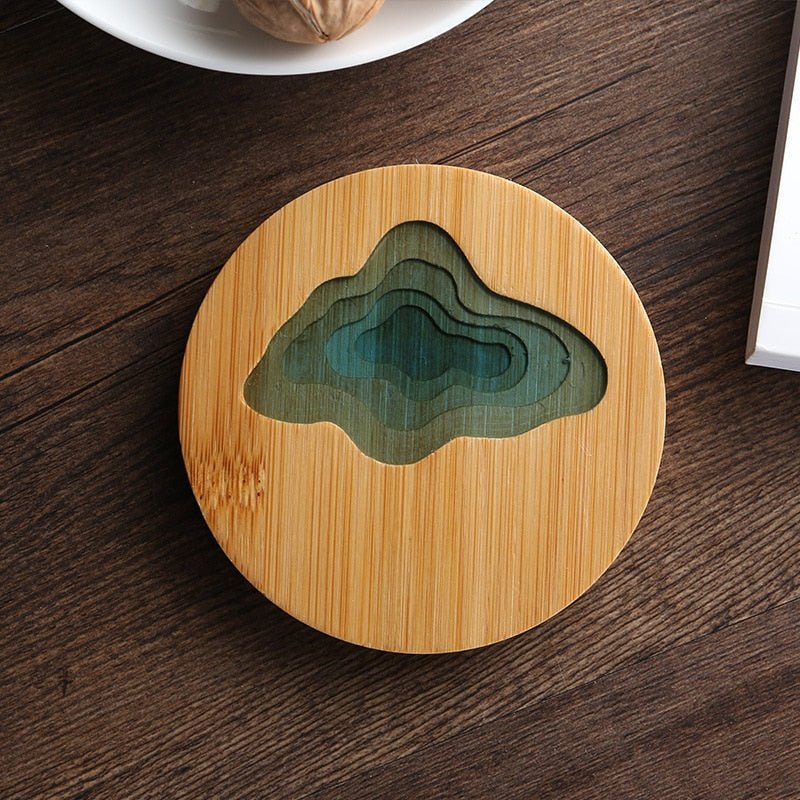 Creative Bamboo Style Tea Coaster - The House Of BLOC