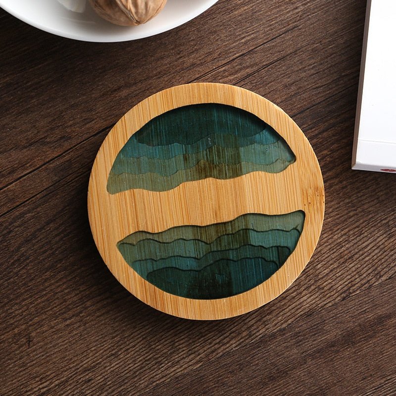 Creative Bamboo Style Tea Coaster - The House Of BLOC