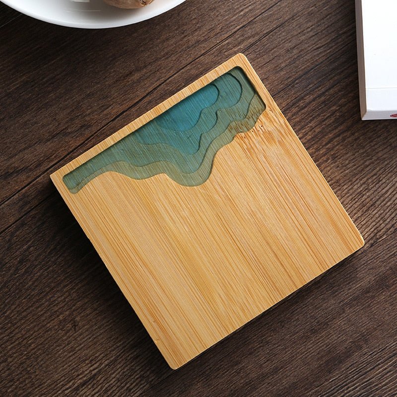 Creative Bamboo Style Tea Coaster - The House Of BLOC