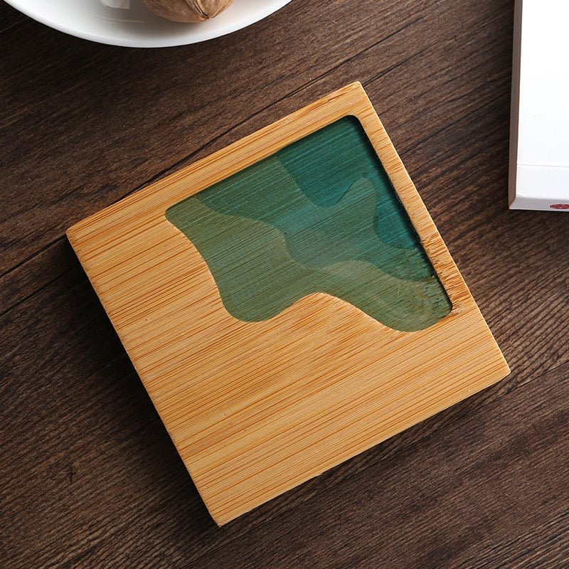 Creative Bamboo Style Tea Coaster - The House Of BLOC