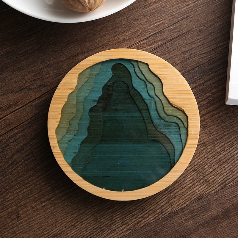 Creative Bamboo Style Tea Coaster - The House Of BLOC