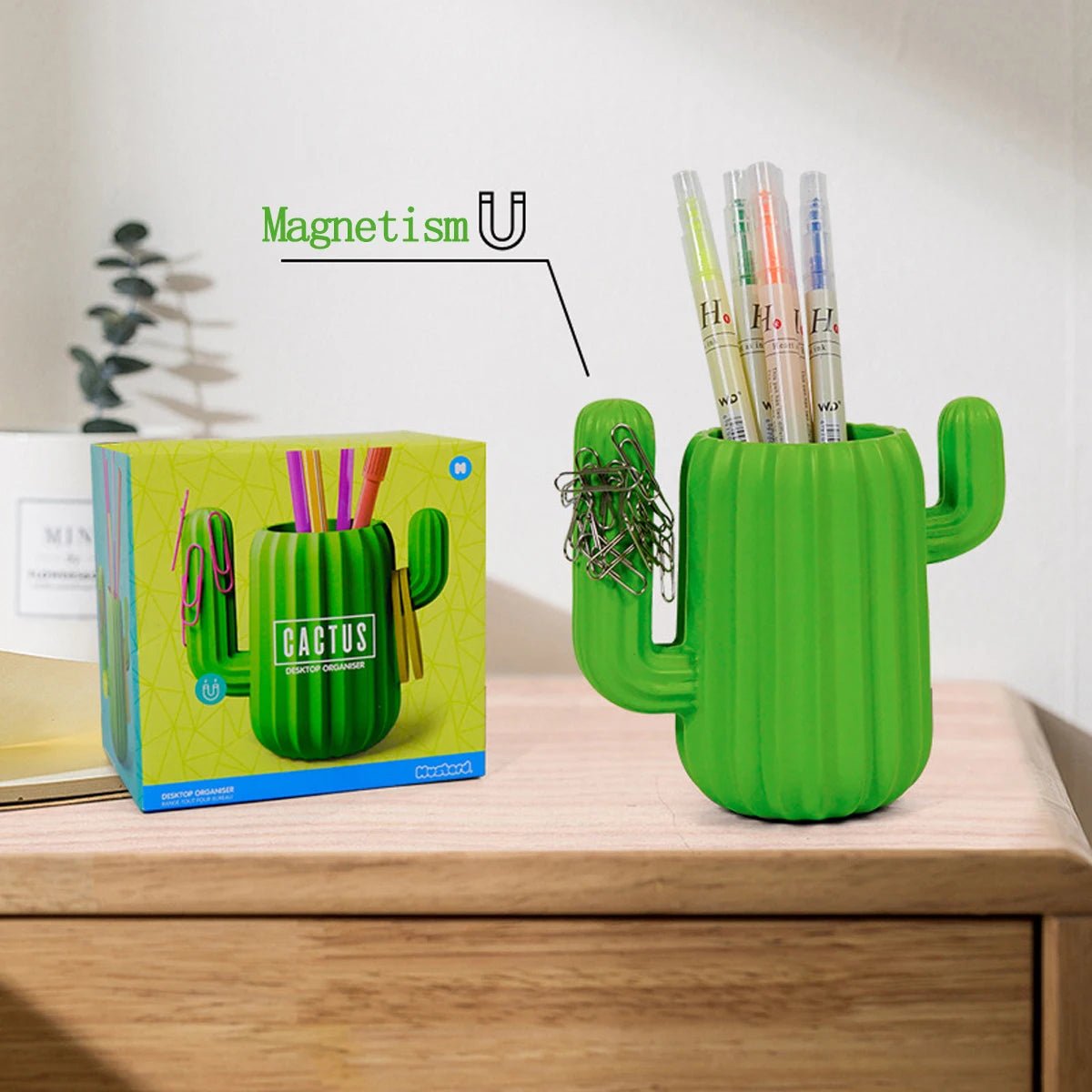 Creative Cactus Shape Desktop Organiser - The House Of BLOC