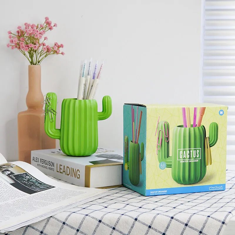 Creative Cactus Shape Desktop Organiser - The House Of BLOC