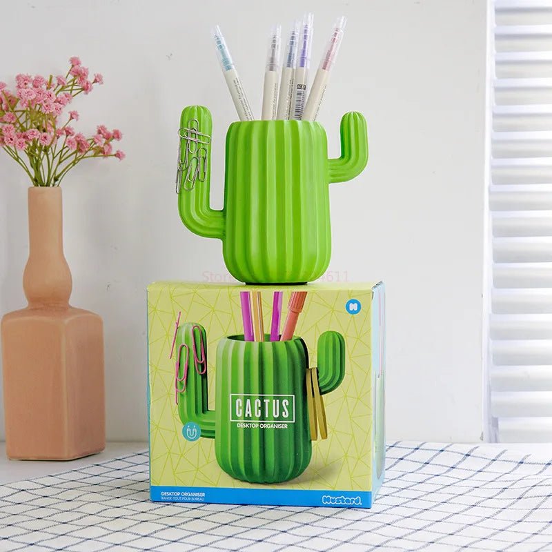 Creative Cactus Shape Desktop Organiser - The House Of BLOC