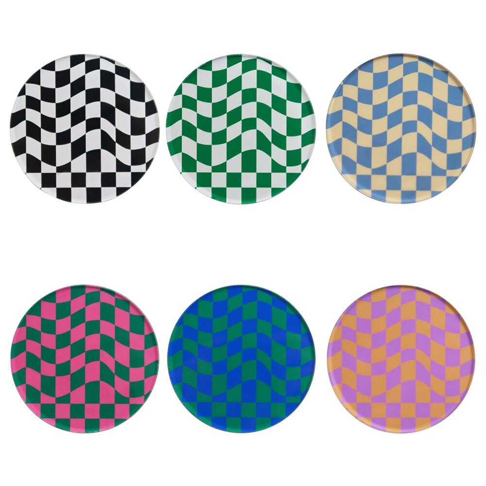 Creative Checkerboard Pattern Coaster - The House Of BLOC