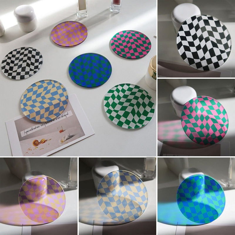 Creative Checkerboard Pattern Coaster - The House Of BLOC