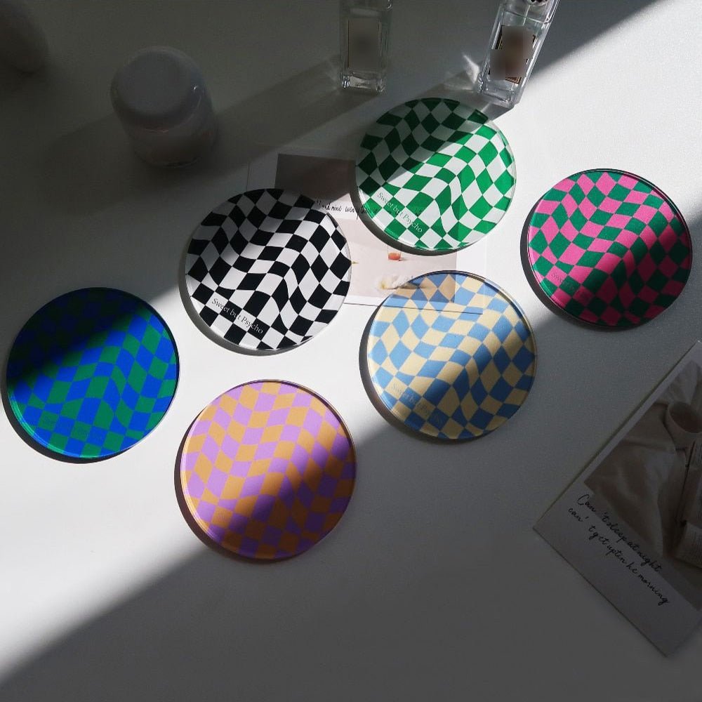 Creative Checkerboard Pattern Coaster - The House Of BLOC