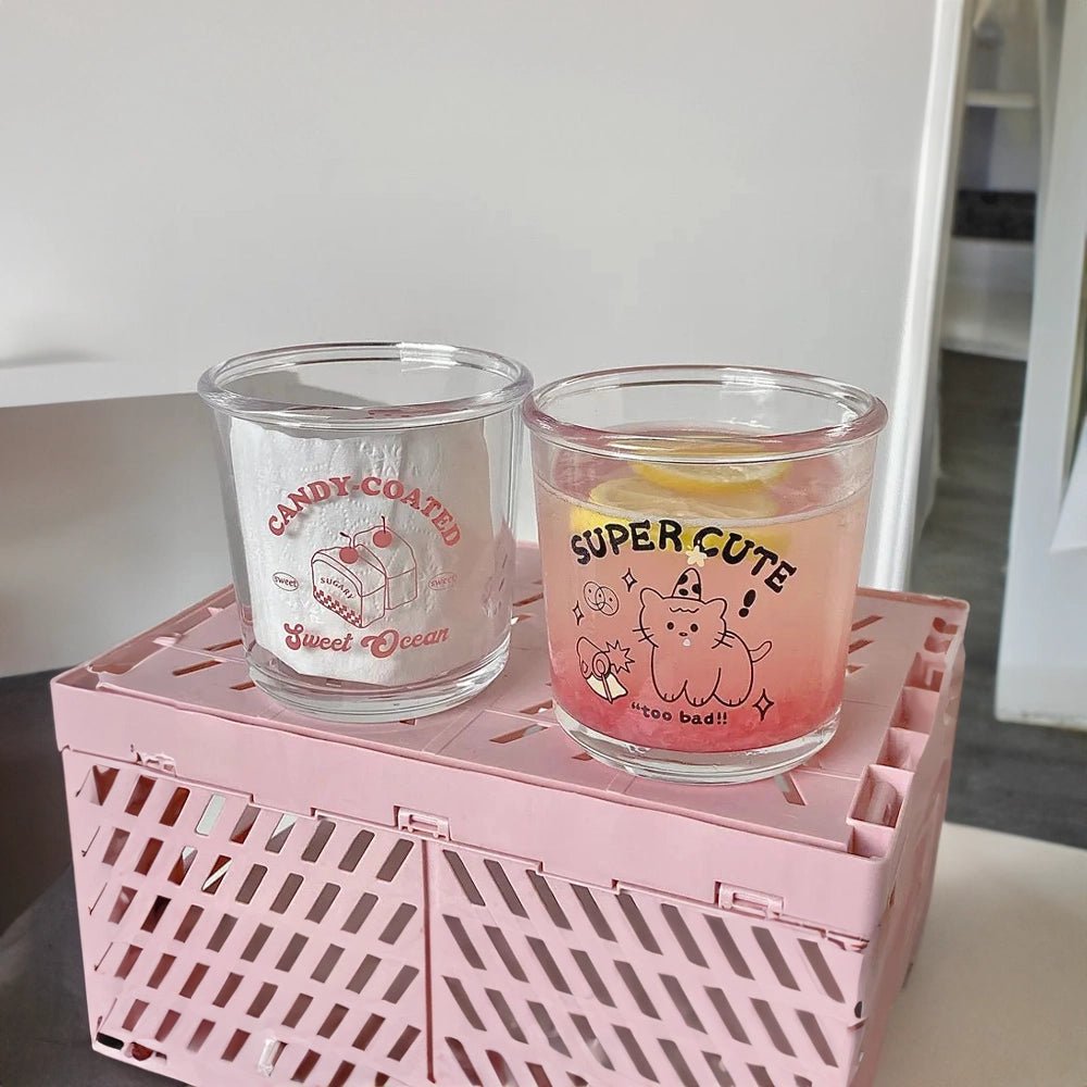 Cute Cartoon Animal Glass Cup - The House Of BLOC