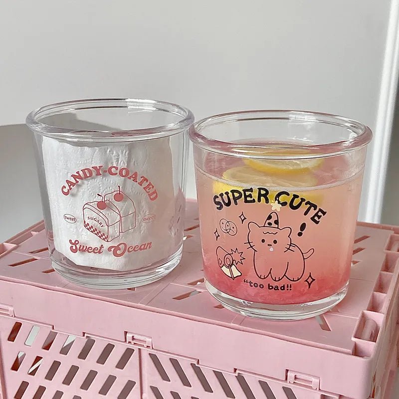 Cute Cartoon Animal Glass Cup - The House Of BLOC