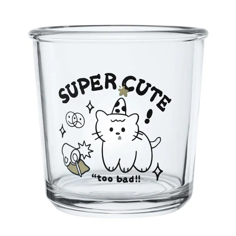 Cute Cartoon Animal Glass Cup - The House Of BLOC