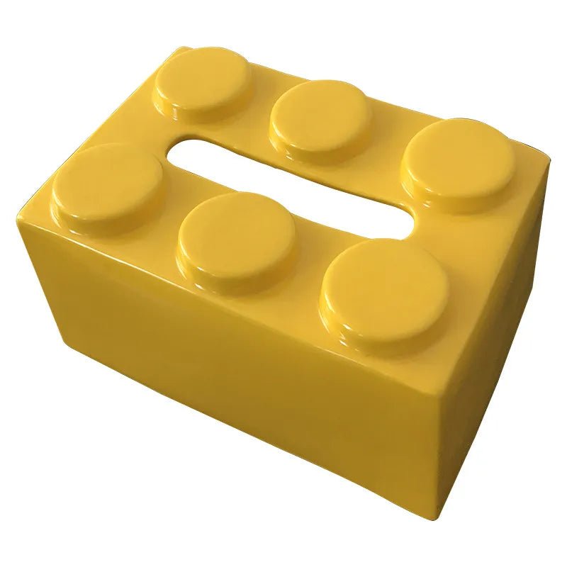 Cute Ceramic Building Blocks Tissue Box - The House Of BLOC