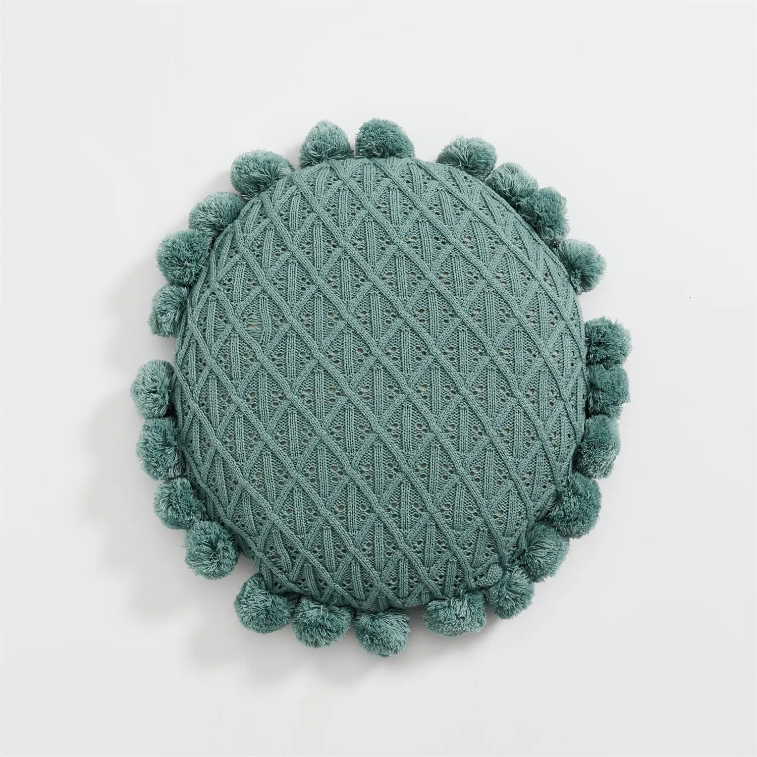 Cute Pompom Tassel Round Cosy Cushion - The House Of BLOC