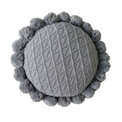 Cute Pompom Tassel Round Cosy Cushion - The House Of BLOC