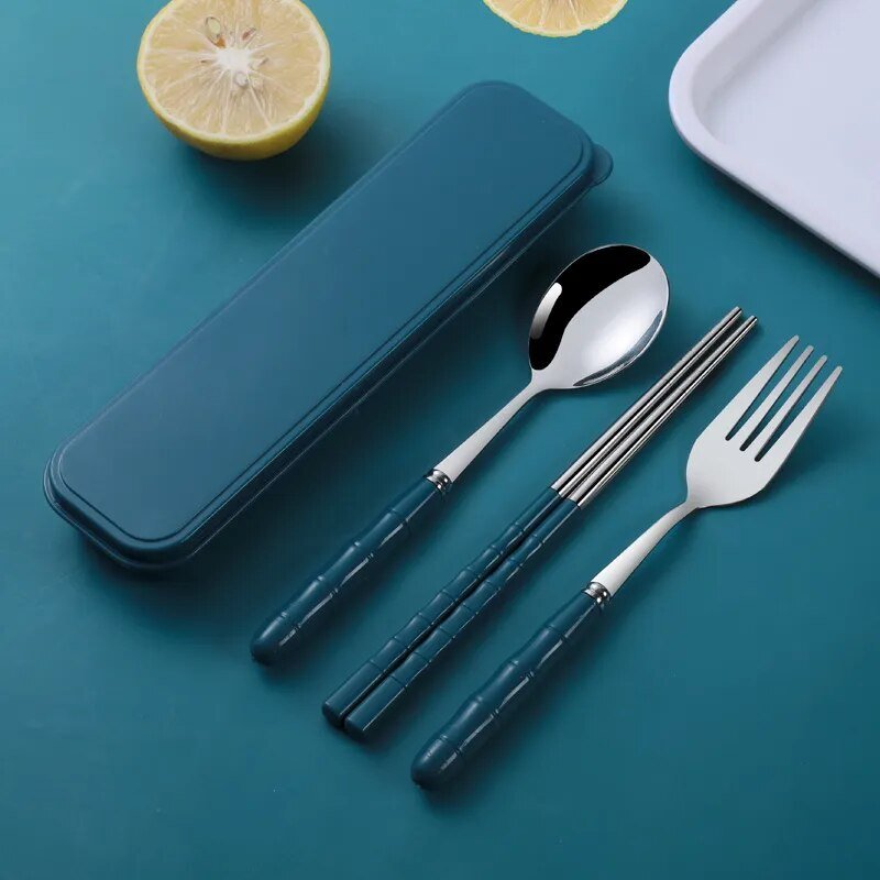 Cutlery Travel Set With Case - The House Of BLOC