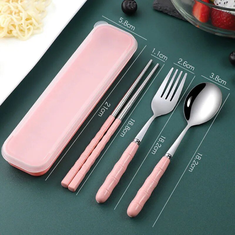 Cutlery Travel Set With Case - The House Of BLOC