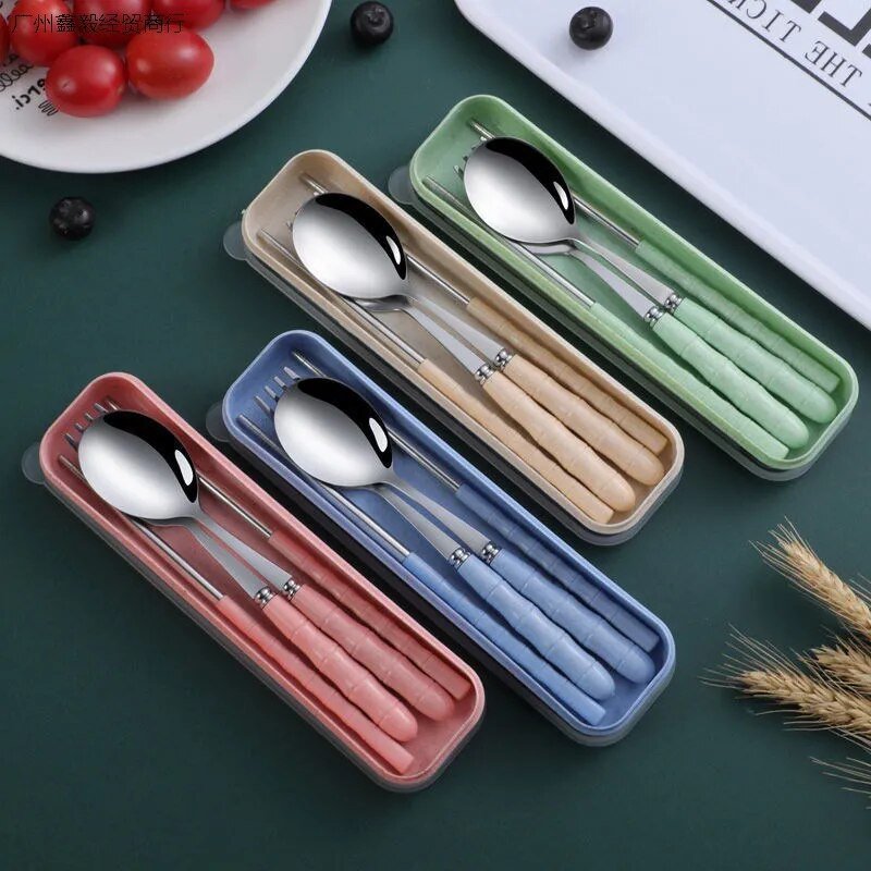 Cutlery Travel Set With Case - The House Of BLOC