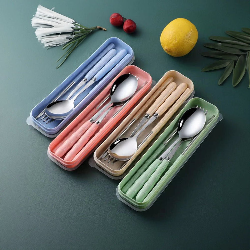 Cutlery Travel Set With Case - The House Of BLOC