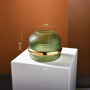 Dark Green Hydroponic Glass Vase - The House Of BLOC