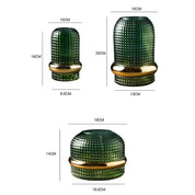Dark Green Hydroponic Glass Vase - The House Of BLOC