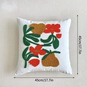 Decorative Embroidered Floral Cushion Cover - The House Of BLOC