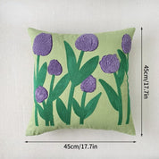 Decorative Embroidered Floral Cushion Cover - The House Of BLOC