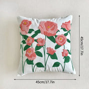Decorative Embroidered Floral Cushion Cover - The House Of BLOC