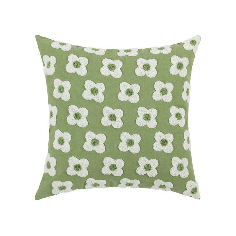 Decorative Embroidered Floral Cushion Cover - The House Of BLOC