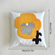 Decorative Embroidered Floral Cushion Cover - The House Of BLOC