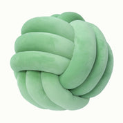 Decorative Knotted Suede Effect Ball Soft Cushion - The House Of BLOC