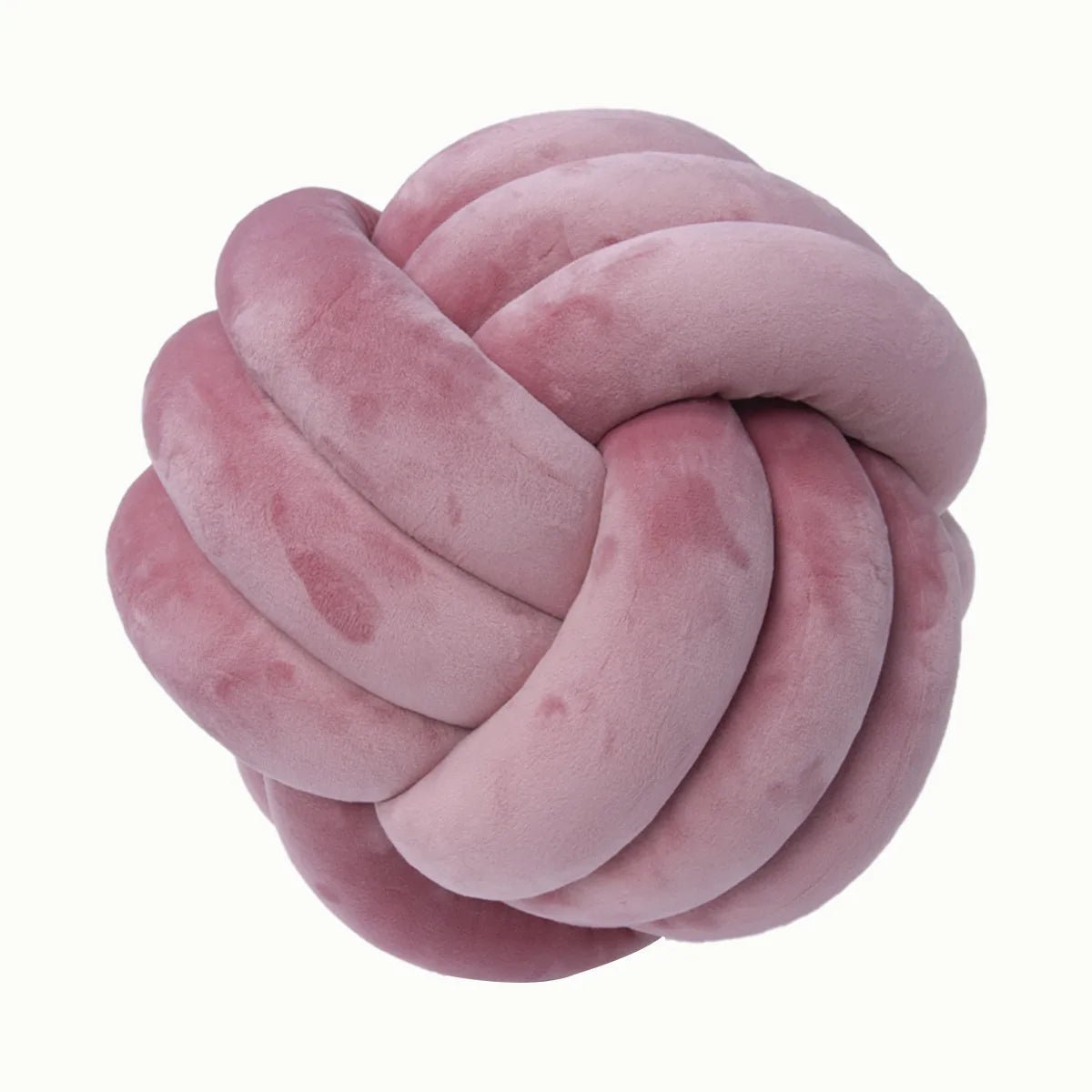 Decorative Knotted Suede Effect Ball Soft Cushion - The House Of BLOC