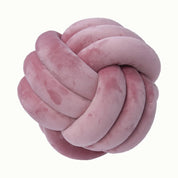 Decorative Knotted Suede Effect Ball Soft Cushion - The House Of BLOC