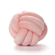 Decorative Knotted Suede Effect Ball Soft Cushion - The House Of BLOC