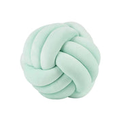 Decorative Knotted Suede Effect Ball Soft Cushion - The House Of BLOC