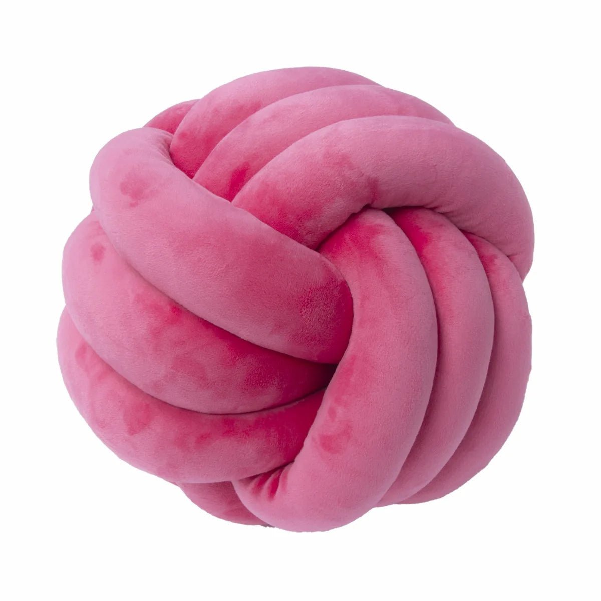 Decorative Knotted Suede Effect Ball Soft Cushion - The House Of BLOC