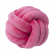 Decorative Knotted Suede Effect Ball Soft Cushion - The House Of BLOC