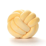 Decorative Knotted Suede Effect Ball Soft Cushion - The House Of BLOC