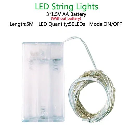 Decorative Outdoor LED Fairy Light Garland - The House Of BLOC