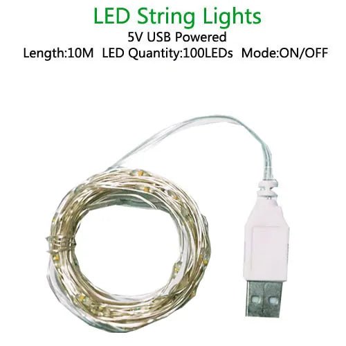 Decorative Outdoor LED Fairy Light Garland - The House Of BLOC