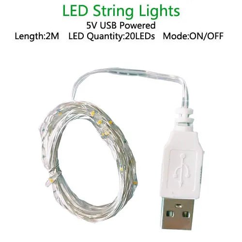 Decorative Outdoor LED Fairy Light Garland - The House Of BLOC