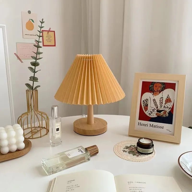 Decorative Pleated Table Lamp - The House Of BLOC