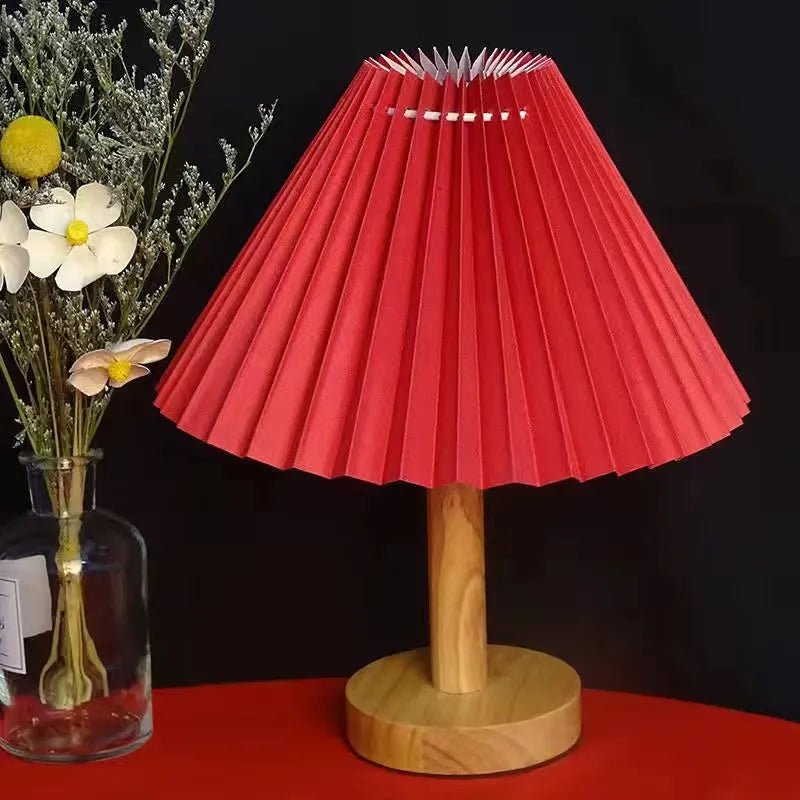 Decorative Pleated Table Lamp - The House Of BLOC